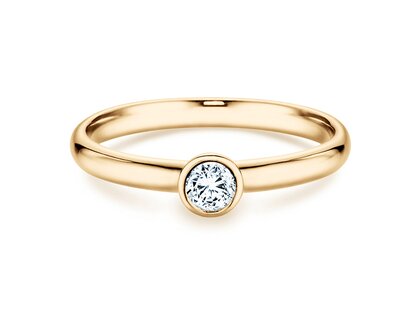 Verlovingsring Eternal in 14K geelgoud met diamant 0,20ct H/SI