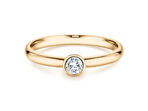 Verlovingsring Eternal in 14K geelgoud met diamant 0,20ct H/SI