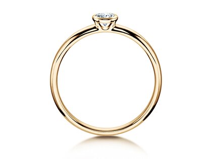 Verlovingsring Eternal in 14K geelgoud met diamant 0,20ct H/SI