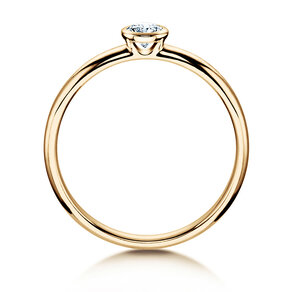 Verlovingsring Eternal in 14K geelgoud met diamant 0,20ct H/SI