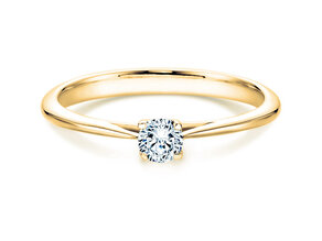 Verlovingsring Delight in 18K geelgoud met Lab-grown diamant 0,25ct E/VS