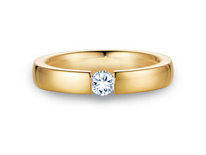 Verlovingsring Infinity in 18K geelgoud met diamant 0,30ct H/SI