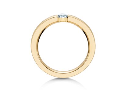 Verlovingsring Infinity in 18K geelgoud met diamant 0,30ct H/SI