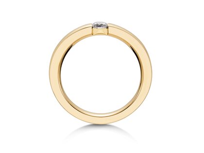 Verlovingsring Infinity in 14K geelgoud met Lab-grown diamant 0,25ct E/VS