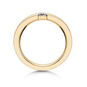 Verlovingsring Infinity in 14K geelgoud met Lab-grown diamant 0,25ct E/VS