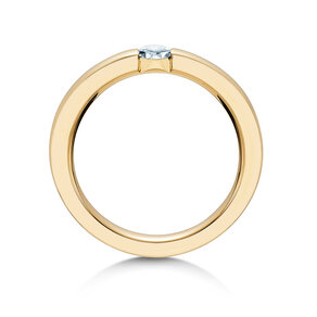 Verlovingsring Infinity in 18K geelgoud met diamant 0,30ct H/SI