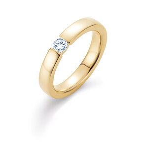 Verlovingsring Infinity in 18K geelgoud met diamant 0,30ct H/SI