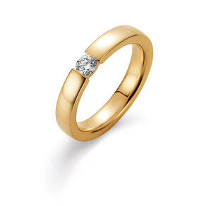 Verlovingsring Infinity in 14K geelgoud met Lab-grown diamant 0,25ct E/VS