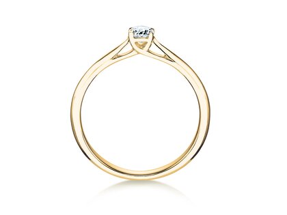 Verlovingsring Delight in 14K geelgoud met diamant 0,30ct H/SI