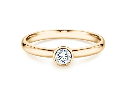 Verlovingsring Eternal in 14K geelgoud met diamant 0,30ct H/SI