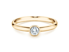 Verlovingsring Eternal in 14K geelgoud met diamant 0,30ct H/SI