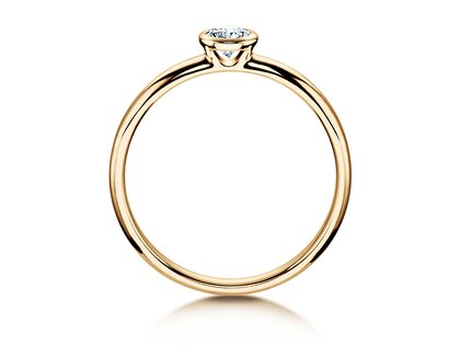Verlovingsring Eternal in 14K geelgoud met diamant 0,30ct H/SI