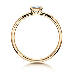 Verlovingsring Eternal in 14K geelgoud met diamant 0,30ct H/SI