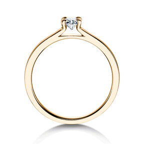 Verlovingsring Modern in 14K geelgoud met diamant 0,30ct G/SI