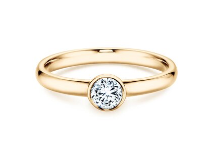Verlovingsring Eternal in 14K geelgoud met diamant 0,35ct G/SI