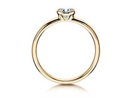 Verlovingsring Eternal in 14K geelgoud met diamant 0,35ct G/SI