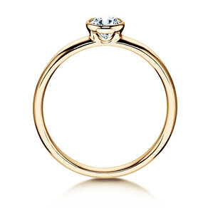 Verlovingsring Eternal in 14K geelgoud met diamant 0,35ct G/SI