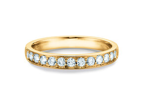 Verlovingsring Alliance-/Eternityring in 18K geelgoud met diamanten 0,39ct G/SI