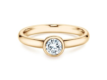 Verlovingsring Eternal in 14K geelgoud met diamant 0,40ct H/SI