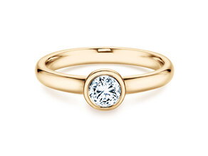 Verlovingsring Eternal in 14K geelgoud met diamant 0,40ct H/SI
