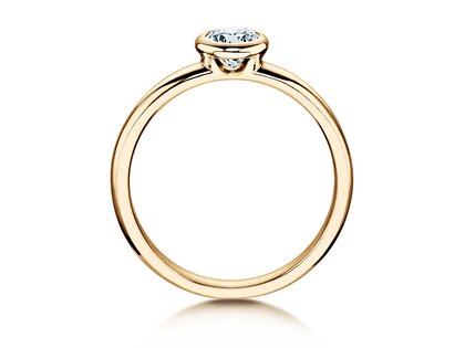 Verlovingsring Eternal in 14K geelgoud met diamant 0,40ct H/SI