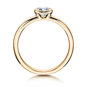 Verlovingsring Eternal in 14K geelgoud met diamant 0,40ct H/SI