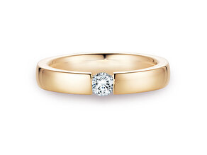Verlovingsring Infinity in 18K geelgoud met diamant 0,40ct H/SI