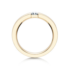 Verlovingsring Infinity in 18K geelgoud met diamant 0,40ct H/SI