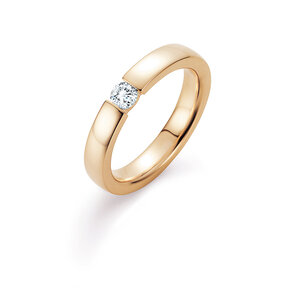 Verlovingsring Infinity in 18K geelgoud met diamant 0,40ct H/SI