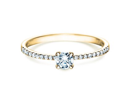 Verlovingsring Grace in 18K geelgoud met diamanten 0,70ct G/SI