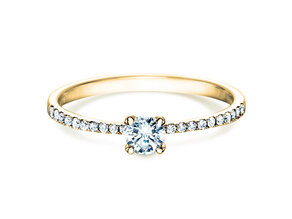 Verlovingsring Grace in 18K geelgoud met diamanten 0,70ct G/SI