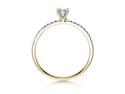 Verlovingsring Grace in 18K geelgoud met diamanten 0,70ct G/SI