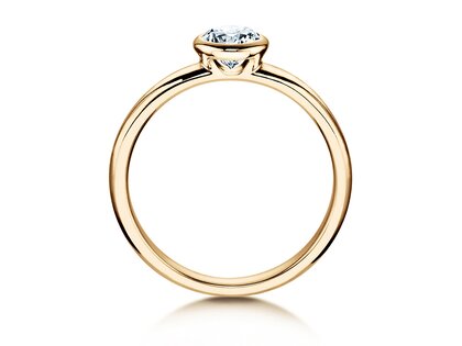 Verlovingsring Eternal in 9K geelgoud met diamant 1,00ct H/SI