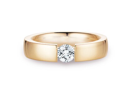 Verlovingsring Infinity in 14K geelgoud met Lab-grown diamant 0,50ct E/VS