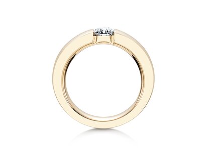 Verlovingsring Infinity in 14K geelgoud met Lab-grown diamant 0,50ct E/VS