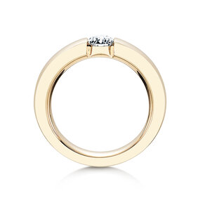 Verlovingsring Infinity in 14K geelgoud met Lab-grown diamant 0,50ct E/VS