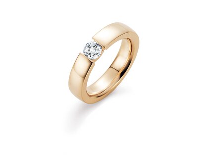 Verlovingsring Infinity in 14K geelgoud met Lab-grown diamant 0,50ct E/VS