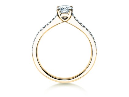Verlovingsring Claire in 18K geelgoud met diamanten 0,70ct G/SI