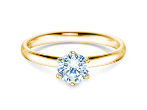 Verlovingsring Classic 6 in 14K geelgoud met Lab-grown diamant 0,75ct E/VS