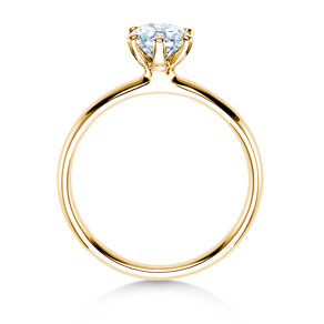 Verlovingsring Classic 6 in 14K geelgoud met Lab-grown diamant 0,75ct E/VS