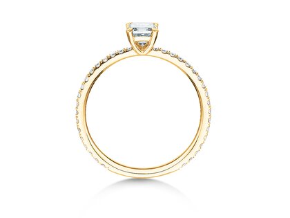 Verlovingsring Elaine in 14K geelgoud met diamanten 0,86ct G/VS