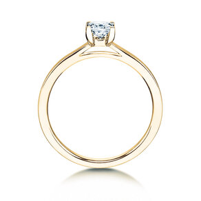 Verlovingsring Princess in 18K geelgoud met diamant 1,00ct G/SI
