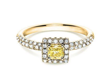 Verlovingsring Sophie in 18K geelgoud met diamanten 1,02ct