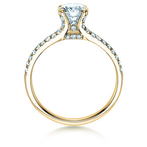 Verlovingsring Dynasty in 9K geelgoud met Lab-grown diamanten 1,27ct E/VS