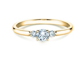 Verlovingsring Vivid Petite Diamond in 14K geelgoud met Lab-grown diamanten 0,30ct E/VS