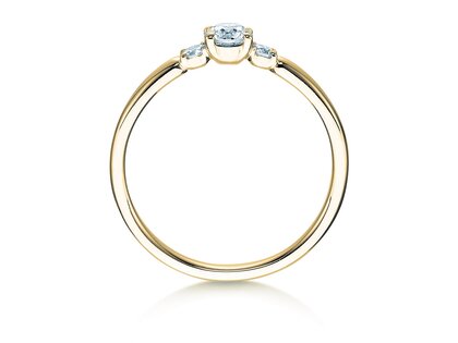 Verlovingsring Vivid Petite Diamond in 14K geelgoud met Lab-grown diamanten 0,30ct E/VS