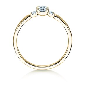 Verlovingsring Vivid Petite Diamond in 14K geelgoud met Lab-grown diamanten 0,30ct E/VS