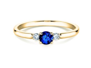 Verlovingsring Vivid Petite in geelgoud