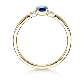 Verlovingsring Vivid Petite in geelgoud