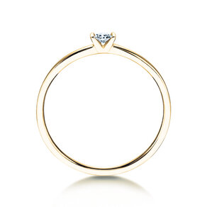 Verlovingsring Love in 14K geelgoud met diamant 0,07ct G/SI